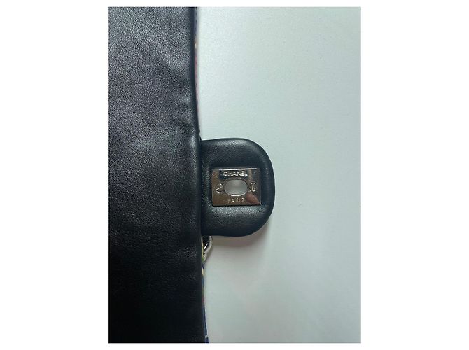 Chanel Schultertasche aus mehrfarbiger Seide Mehrfarben - Ansicht 14