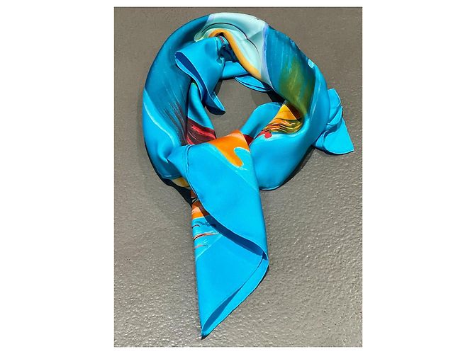 Foulard Hermès Smiles in third millenary Multicolore 90x90 - vista 7