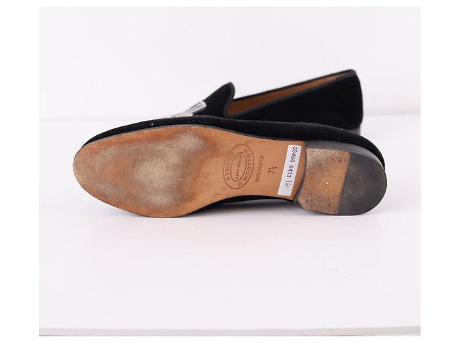 Stubbs & Wootton Mocassini in velluto Nero - vista 5