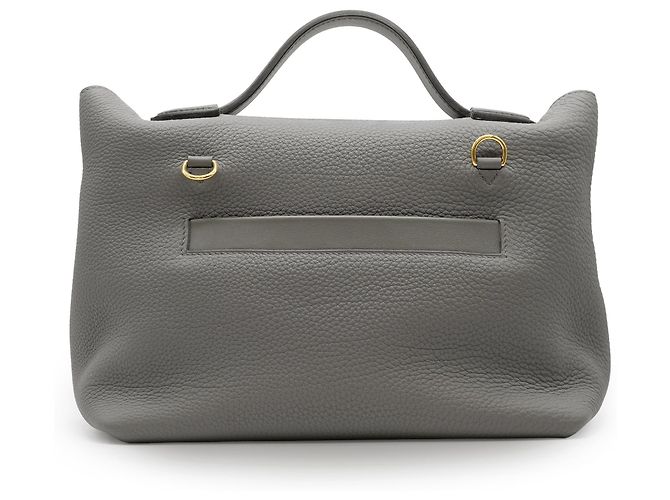 Borsa Hermès 24/24 in pelle Togo Etain Grigio - vista 3