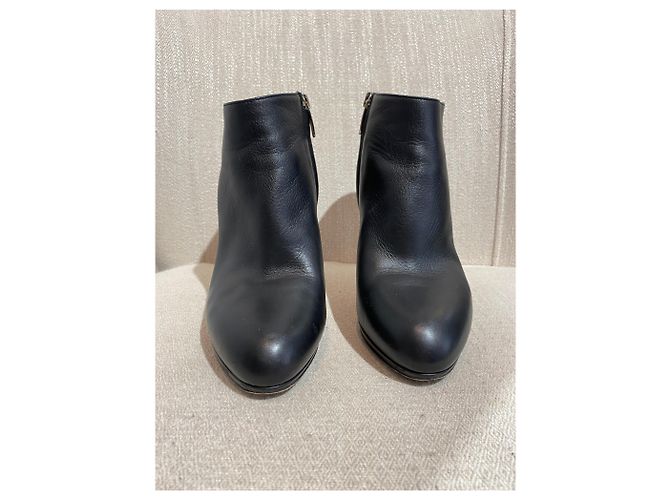 Botines SERGIO ROSSI T.EU 38 Cuero Negro - vista 3