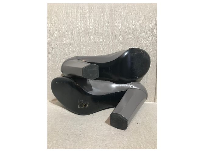 MIU MIU Absätze T.EU 39 Leder Grau - Ansicht 6