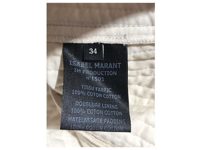 Faldas ISABEL MARANT T.International XS Algodón Beige - vista 5