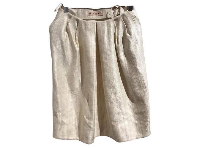 Faldas MARNI T.International M Algodón Beige - vista 5