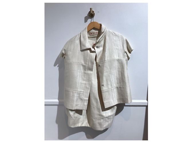 MARNI Chaquetas T.International S Algodón Beige - vista 5