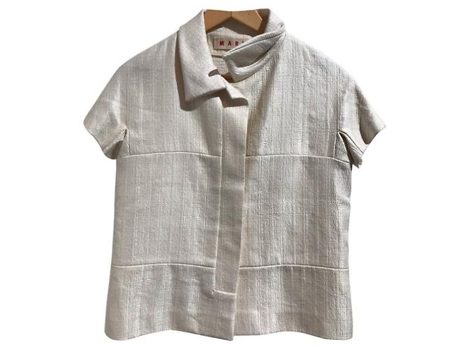 MARNI Chaquetas T.International S Algodón Beige - vista 6