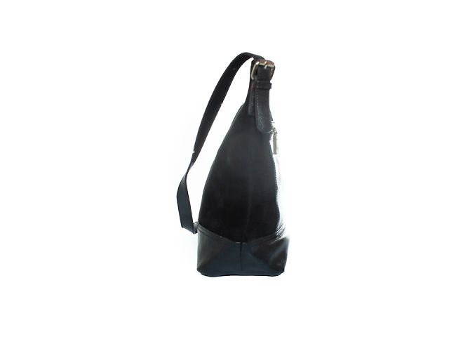 Autre Marque Pascal Morabito, borsa a spalla in suede e pelle Nero - vista 6