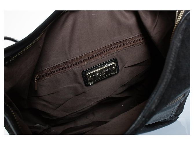 Autre Marque Pascal Morabito, borsa a spalla in suede e pelle Nero - vista 7