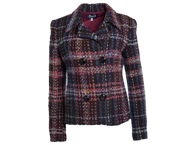 Blazer in tweed multicolore Dolce & Gabbana - vista 2