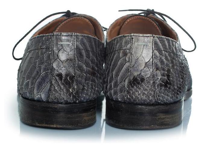 Autre Marque Maison Margiela, scarpe stringate in pitone grigio - vista 3