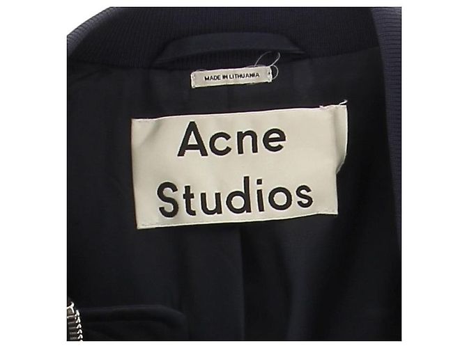 Acne Studios Jacken T.FR 34 Viskose Marineblau - Ansicht 5