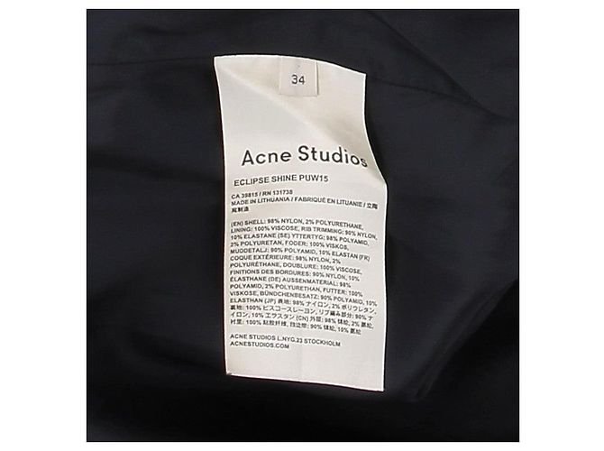 Acne Studios Jacken T.FR 34 Viskose Marineblau - Ansicht 6