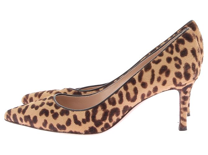 Gianvito Rossi Absätze T.EU 36 aus Pony-Leder Braun - Ansicht 3