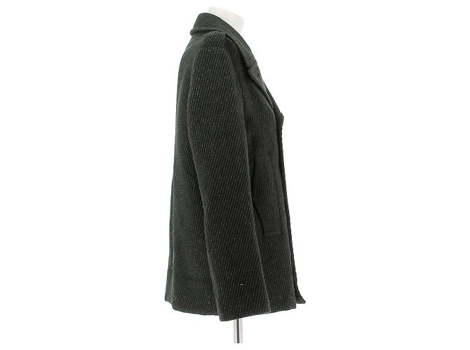 Abrigos Dior T.FR 38 Lana Verde - vista 3