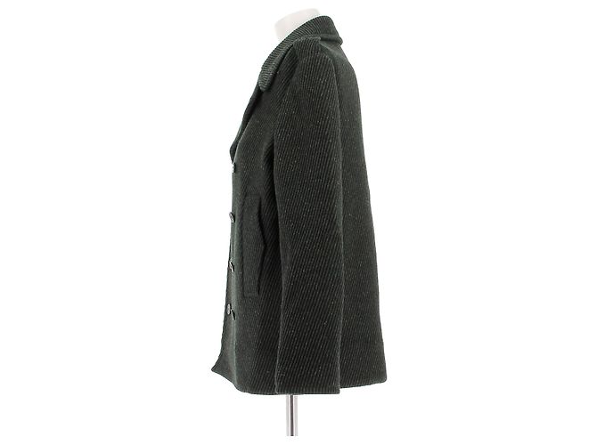 Abrigos Dior T.FR 38 Lana Verde - vista 4