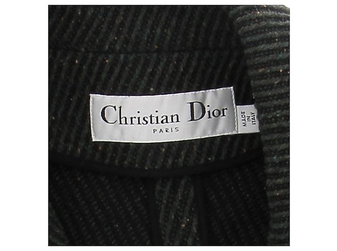 Abrigos Dior T.FR 38 Lana Verde - vista 5