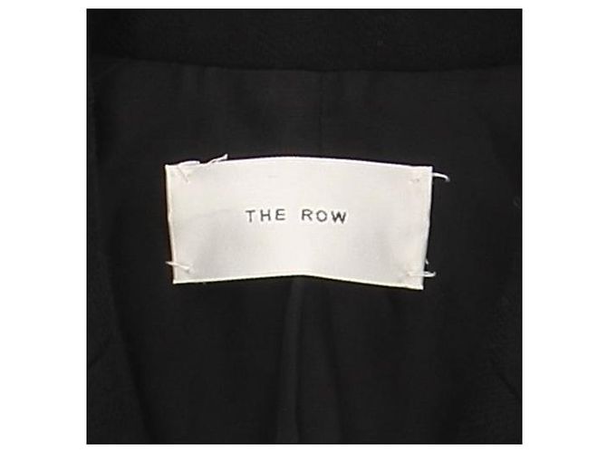 The row Los abrigos Row T.US 6 de lana Negro - vista 4