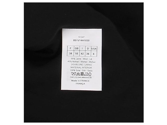Dior Jacken T.FR 38 Wolle Schwarz - Ansicht 8