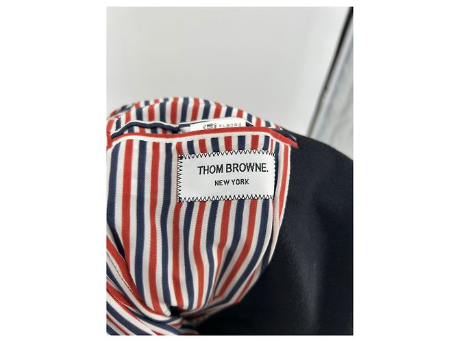 Abrigos Thom Browne T.FR 40 Lana Negro - vista 5