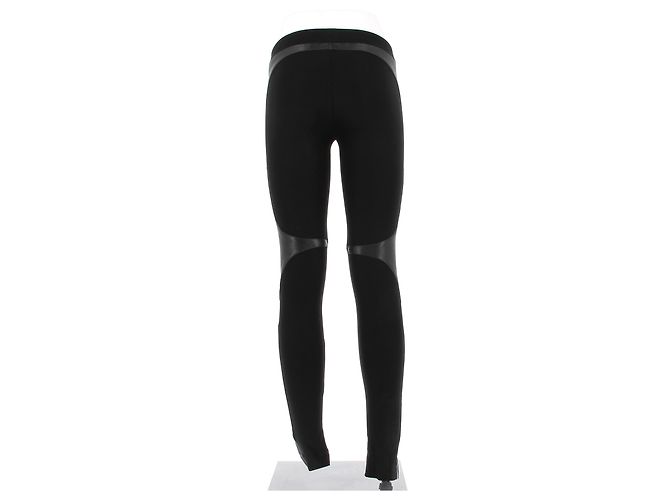 Pantalones Helmut Lang T.US 0 Cuero Negro - vista 2