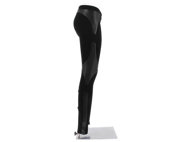 Pantalones Helmut Lang T.US 0 Cuero Negro - vista 3