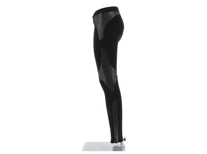 Pantalones Helmut Lang T.US 0 Cuero Negro - vista 4