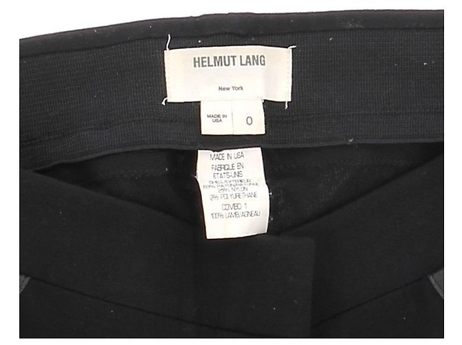 Pantalones Helmut Lang T.US 0 Cuero Negro - vista 6