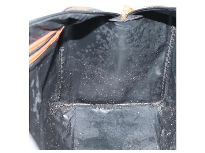 Pequin Borsa Boston in tela Pecan FENDI 2 in 1 marrone nero oro Auth ep6281 D'oro - vista 11