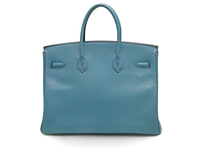 Hermès Birkin 35 Blu Jean Capra - vista 2