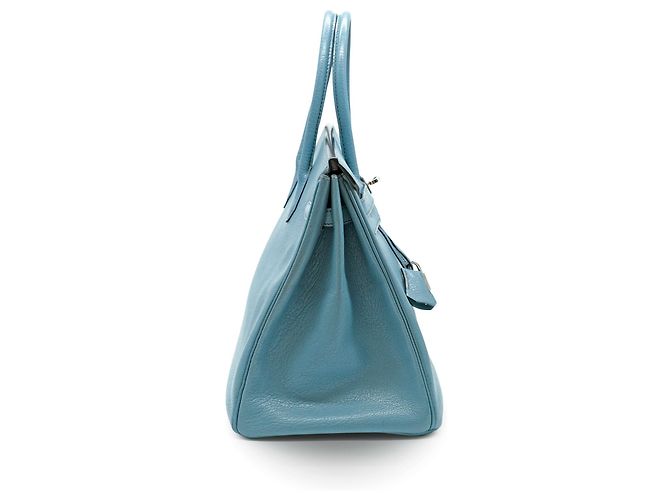 Hermès Birkin 35 Blu Jean Capra - vista 3