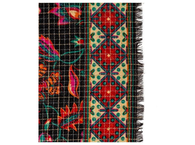 Sciarpa Paisley Yves Saint Laurent Multicolore - vista 4