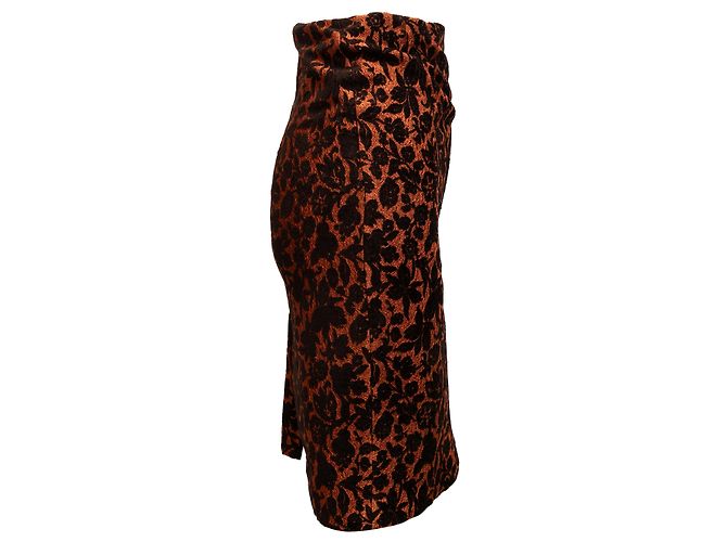 FALDA CAROLINA HERRERA T.US 6 Sintético Naranja - vista 2