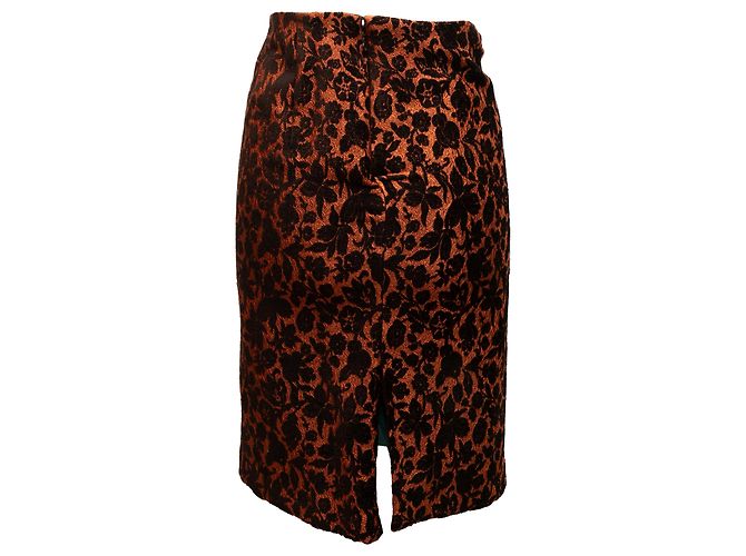 FALDA CAROLINA HERRERA T.US 6 Sintético Naranja - vista 3