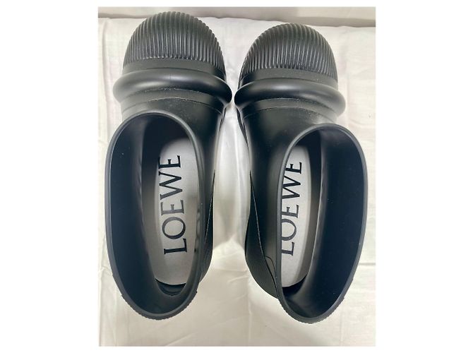 Loewe Knöchelregenstiefel aus schwarzem Gummi - Ansicht 7