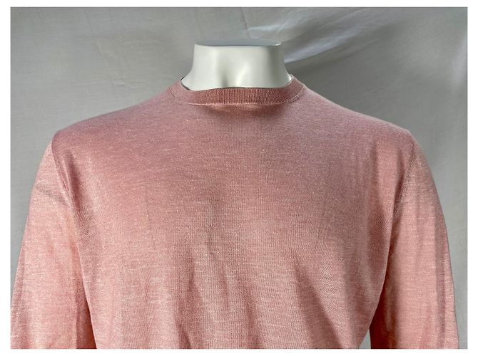 Ermenegildo Zegna Pullover aus rosa Kaschmir Braun Pink - Ansicht 3