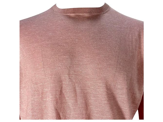 Ermenegildo Zegna Pullover aus rosa Kaschmir Braun Pink - Ansicht 6