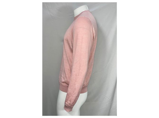 Ermenegildo Zegna Pullover aus rosa Kaschmir Braun Pink - Ansicht 9