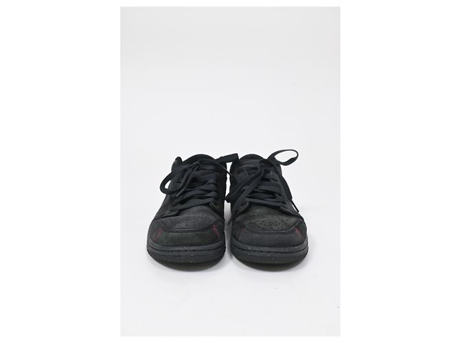 Tênis Nike Air Jordan 1 Low SE Craft em couro preto - vista 13