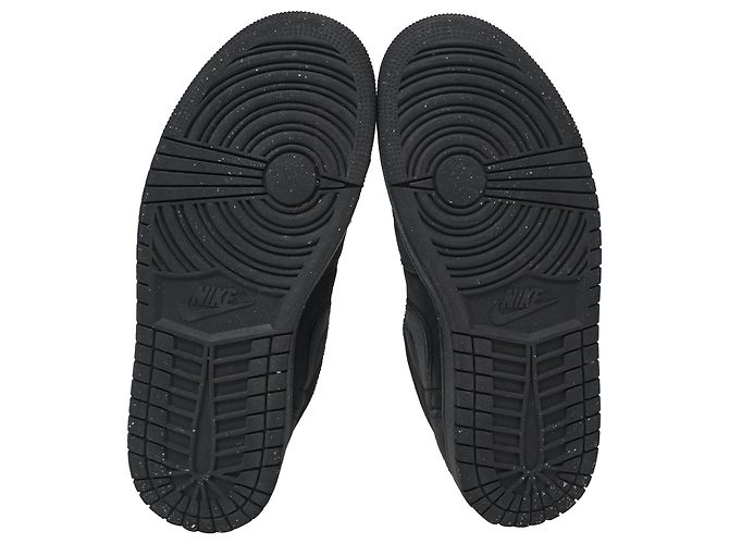 Tênis Nike Air Jordan 1 Low SE Craft em couro preto - vista 9