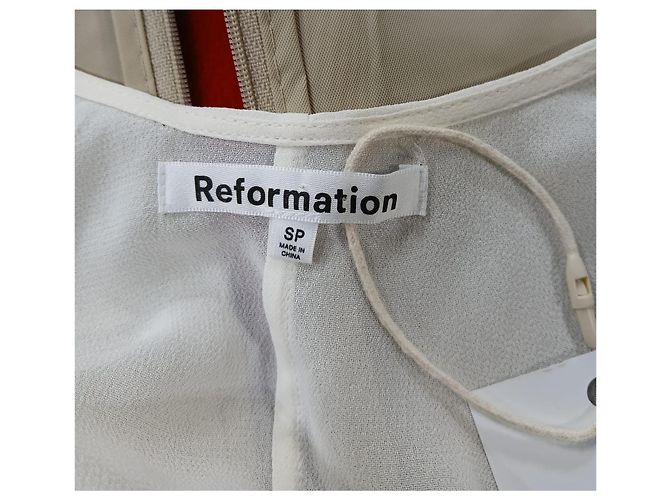 Abito Maxi Winslow di Reformation in Viscosa Bianca Bianco - vista 12