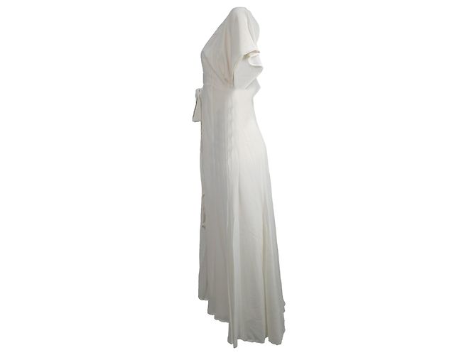 Abito Maxi Winslow di Reformation in Viscosa Bianca Bianco - vista 2