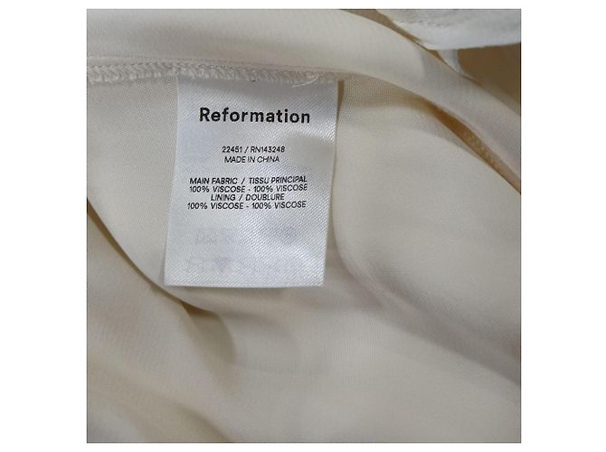 Abito Maxi Winslow di Reformation in Viscosa Bianca Bianco - vista 5