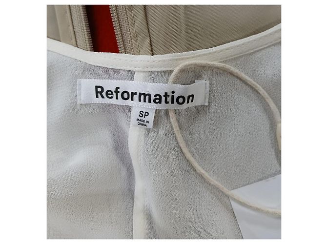 Abito Maxi Winslow di Reformation in Viscosa Bianca Bianco - vista 6