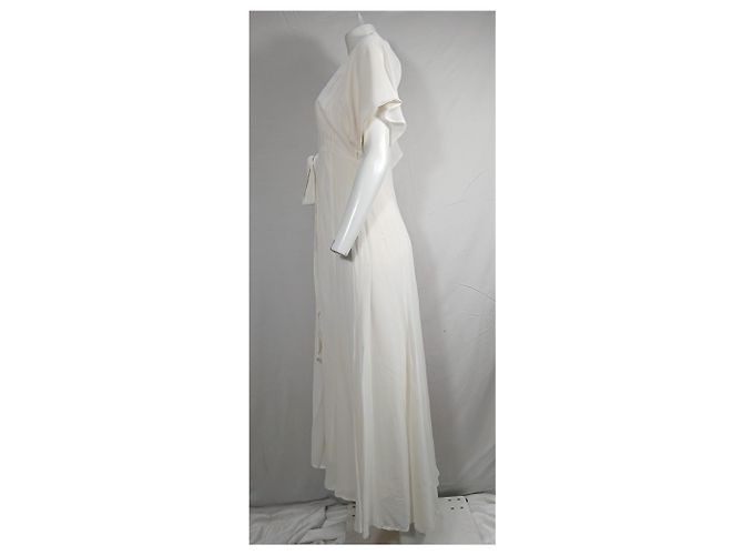 Abito Maxi Winslow di Reformation in Viscosa Bianca Bianco - vista 8