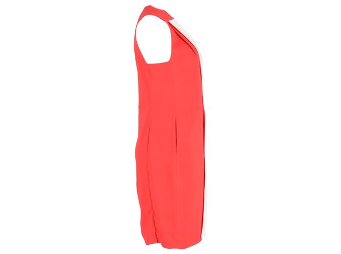 Autre Marque Robe Mini Gilet Emilia Wickstead en polyester rouge et blanc - vue 2