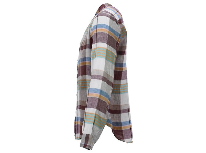 Camicia a quadri con bottoni Missoni in lino multicolore - vista 2