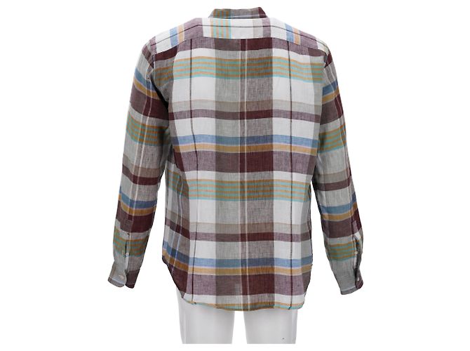 Camicia a quadri con bottoni Missoni in lino multicolore - vista 7