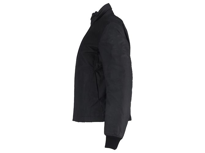 Giacca parka con zip Rick Owens in cotone nero - vista 2