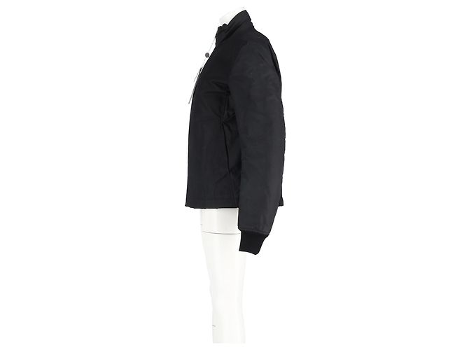 Giacca parka con zip Rick Owens in cotone nero - vista 5