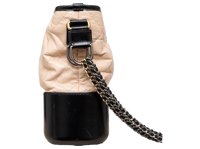Borsa hobo Gabrielle grande trapuntata di Chanel - anni '10 Marrone Beige - vista 2